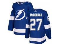 Men's Adidas NHL Tampa Bay Lightning #27 Ryan McDonagh Authentic Home Jersey Royal Blue Adidas