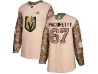 Men's Adidas NHL Vegas Golden Knights #67 Max Pacioretty Authentic Jersey Camo Veterans Day Practice Adidas