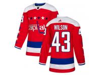 Men's Adidas NHL Washington Capitals #43 Tom Wilson Authentic Alternate Jersey Red Adidas