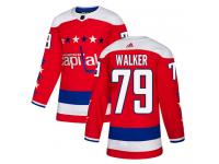Men's Adidas NHL Washington Capitals #79 Nathan Walker Authentic Alternate Jersey Red Adidas
