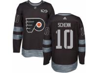 Men's Adidas Philadelphia Flyers #10 Brayden Schenn Premier Black 1917-2017 100th Anniversary NHL Jersey