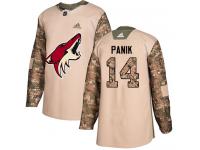 Men's Adidas Richard Panik Authentic Camo NHL Jersey Arizona Coyotes #14 Veterans Day Practice