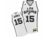 Men's Adidas San Antonio Spurs #15 Matt Bonner Swingman White Latin Nights NBA Jersey