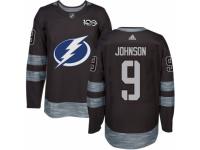 Men's Adidas Tampa Bay Lightning #9 Tyler Johnson Premier Black 1917-2017 100th Anniversary NHL Jersey