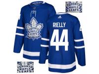 Men's Adidas Toronto Maple Leafs #44 Morgan Rielly Royal Blue Authentic Fashion Gold NHL Jersey
