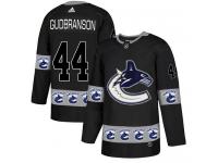 Men's Adidas Vancouver Canucks #44 Erik Gudbranson Black Authentic Team Logo Fashion NHL Jersey