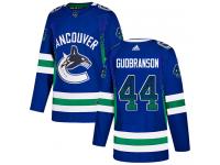 Men's Adidas Vancouver Canucks #44 Erik Gudbranson Blue Authentic Drift Fashion NHL Jersey