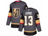 Men's Adidas Vegas Golden Knights #13 Brendan Leipsic Authentic Gray Home NHL Jersey