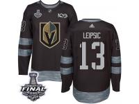 Men's Adidas Vegas Golden Knights #13 Brendan Leipsic Black Authentic 2018 Stanley Cup Final 1917-2017 100th Anniversary NHL Jersey