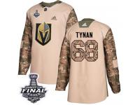 Men's Adidas Vegas Golden Knights #68 T.J. Tynan Camo Authentic Veterans Day Practice 2018 Stanley Cup Final NHL Jersey