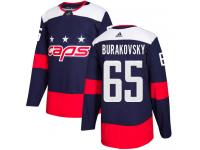 Men's Adidas Washington Capitals #65 Andre Burakovsky Navy Blue Authentic 2018 Stadium Series NHL Jersey