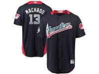 Men's American League Baltimore Orioles Manny Machado Majestic Navy 2018 MLB All-Star Game Home Run Derby Player Jersey
