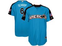 Men's American League Jonathan Schoop Majestic Blue 2017 MLB All-Star Game Home Run Derby Player Jersey