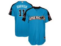 Men's American League Yu Darvish Majestic Blue 2017 MLB All-Star Game Home Run Derby Player Jersey
