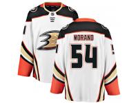 Men's Anaheim Ducks #54 Antoine Morand Authentic White Away Breakaway NHL Jersey