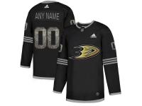 Men's Anaheim Ducks Customized Adidas Limited Black Arabic Numerals Fashion Jersey