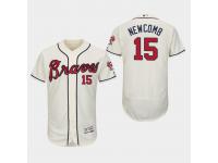 Men's Atlanta Braves Cream Sean Newcomb 2019 Flex Base Authentic Collection Alternate Jersey