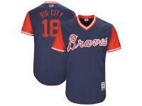 Men's Atlanta Braves Matt Adams Big City Majestic Navy 2017 Players Weekend Jersey