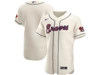 Men's Atlanta Braves Nike Cream Alternate 2020 Official Team Jersey