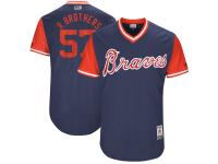 Men's Atlanta Braves Rex Brothers R Brothers Majestic Navy 2017 Players Weekend Jersey