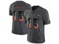 Men's Baltimore Ravens #15 Marquise Brown Limited Black USA Flag 2019 Salute To Service Football Jersey