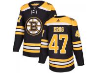 Men's Boston Bruins #47 Torey Krug adidas Black Authentic Player Jersey
