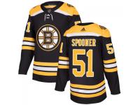 Men's Boston Bruins #51 Ryan Spooner adidas Black Authentic Player Jersey