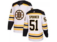 Men's Boston Bruins #51 Ryan Spooner adidas White Authentic Jersey