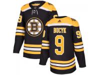 Men's Boston Bruins #9 Johnny Bucyk adidas Black Authentic Player Jersey