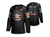 Men's Boston Bruins Brad Marchand Golden Edition Black Independence Day Jersey