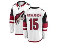 Men's Brad Richardson Breakaway White Away NHL Jersey Arizona Coyotes #15