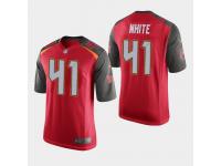 Men's Buccaneers #41 Devin White 2019 NFL Draft Game Jersey - Red