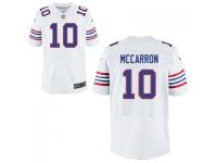 Men's Buffalo Bills #10 AJ McCarron Nike White Alternate Elite Jersey