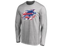 Men's Buffalo Bills NFL Pro Line Ash True Colors Long Sleeve T-Shirt