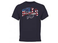 Men's Buffalo Bills Pro Line Navy Banner Wave T-Shirt