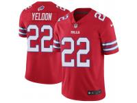 Men's Buffalo Bills T.J. Yeldon Red Limited Color Rush Vapor Untouchable Jersey By Nike