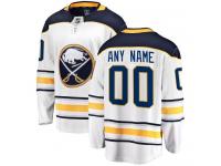 Men's Buffalo Sabres Customized Fanatics Branded White Away Breakaway NHL Jersey