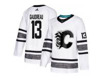 Men's Calgary Flames #13 Johnny Gaudreau Adidas White Authentic 2019 All-Star NHL Jersey