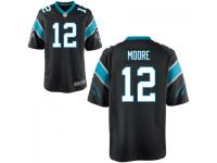 Men's Carolina Panthers #12 D. J. Moore Nike Black Game Jersey