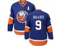 Men's CCM New York Islanders #9 Clark Gillies Royal Blue Authentic Throwback NHL Jersey