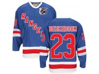 Men's CCM New York Rangers #23 Jeff Beukeboom Royal Blue Authentic 75TH Throwback NHL Jersey