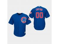 Men's Chicago Cubs 2019 Spring Training #00 Royal Custom Cool Base Jersey