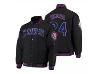 Men's Chicago Cubs Craig Kimbrel Black Full-Snap Scrimmage Varsity Jacket