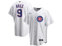Men's Chicago Cubs Javier Baez Nike White Home 2020 Player Jersey