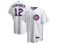 Men's Chicago Cubs Kyle Schwarber Nike White Home 2020 Player Jersey