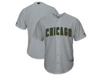 Men's Chicago Cubs Majestic Gray 2018 Memorial Day Cool Base Team Jersey