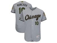 Men's Chicago White Sox Yoan Moncada Majestic Gray 2018 Memorial Day Authentic Collection Flex Base Player Jersey