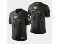 Men's Cleveland Browns #72 Eric Kush Golden Edition Vapor Untouchable Limited Jersey - Black