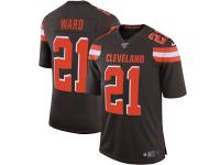 Men's Cleveland Browns Denzel Ward Nike Brown NFL 100 Vapor Limited Jersey