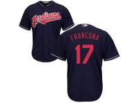 Men's Cleveland Indians #17 Terry Francona Majestic Navy Cool Base Jersey